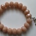 Glass beads bracelets with charm /choose 3 colors as a bundle