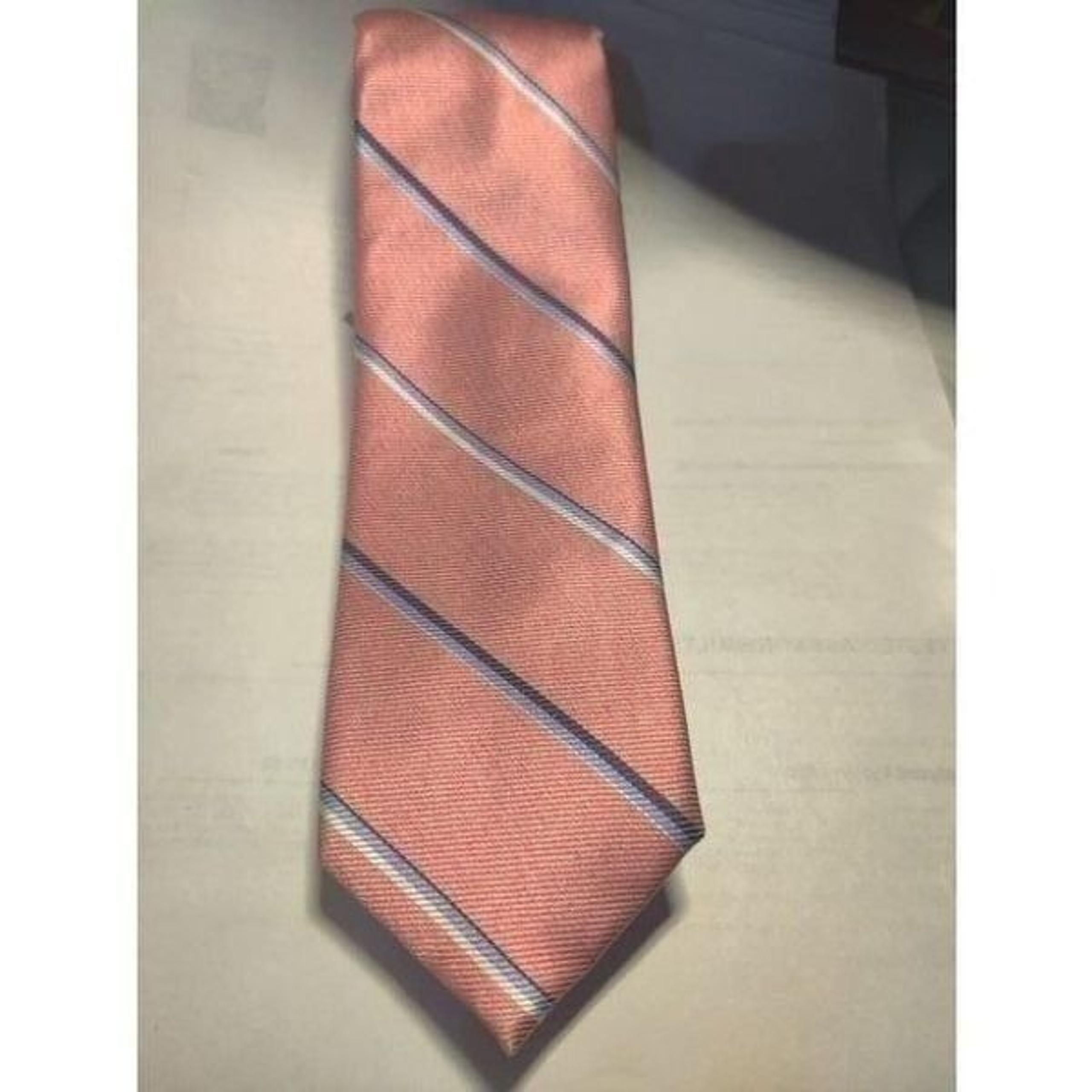 BAR III  Carnaby Collection  Craft Stripe Men's Tie, Pink