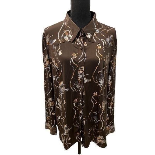Women Long Sleeve Button Down Tunic by Roper