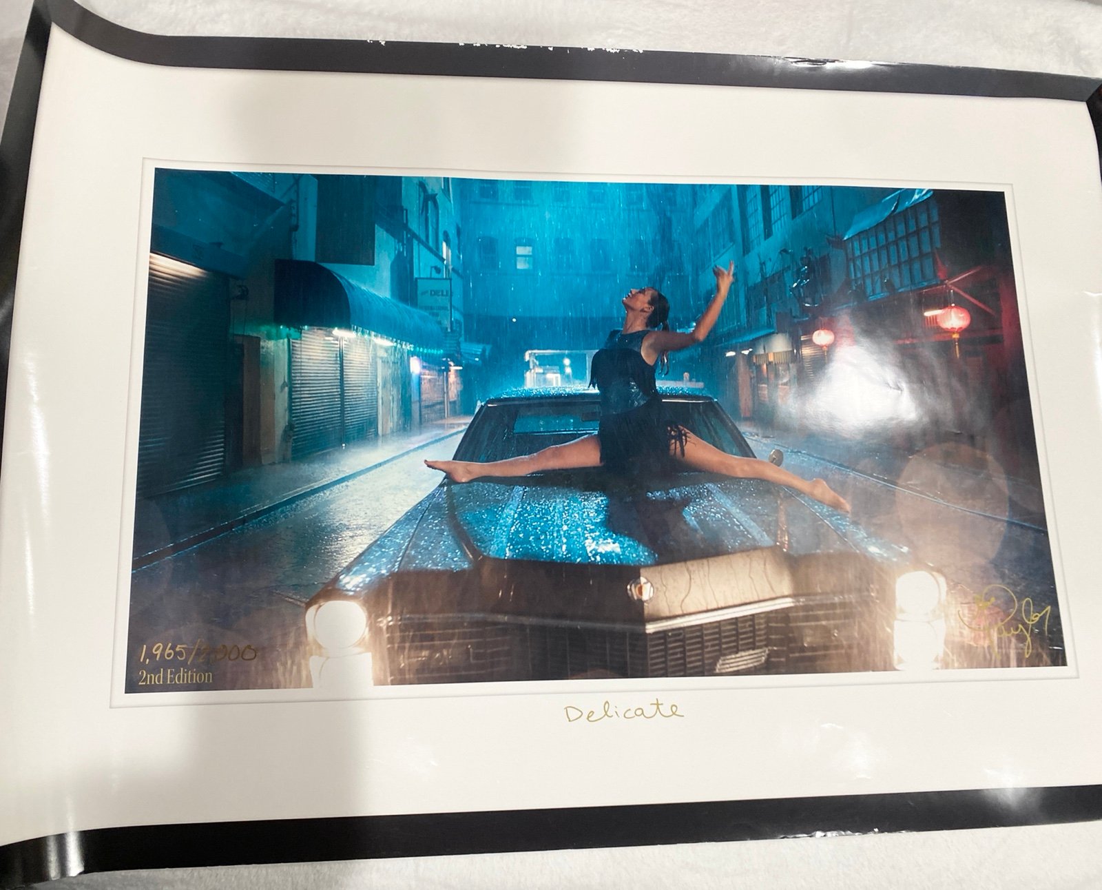 Taylor Swift Delicate Iconic Car Scene lithograph