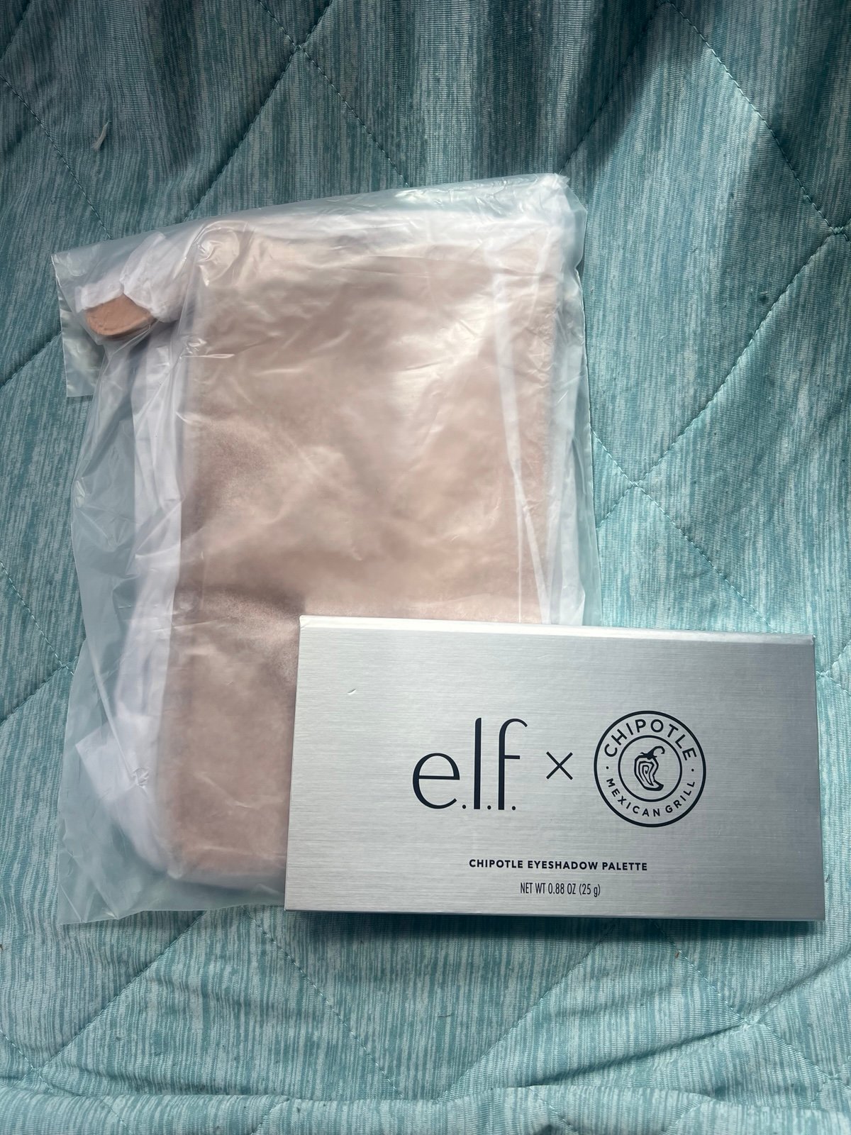ELF X CHIPOTLE collab Makeup bag and eyeshadow palette
