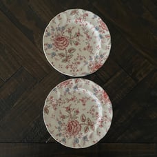 Johnson Bros England Rose Chintz Salad Plates Set of 2