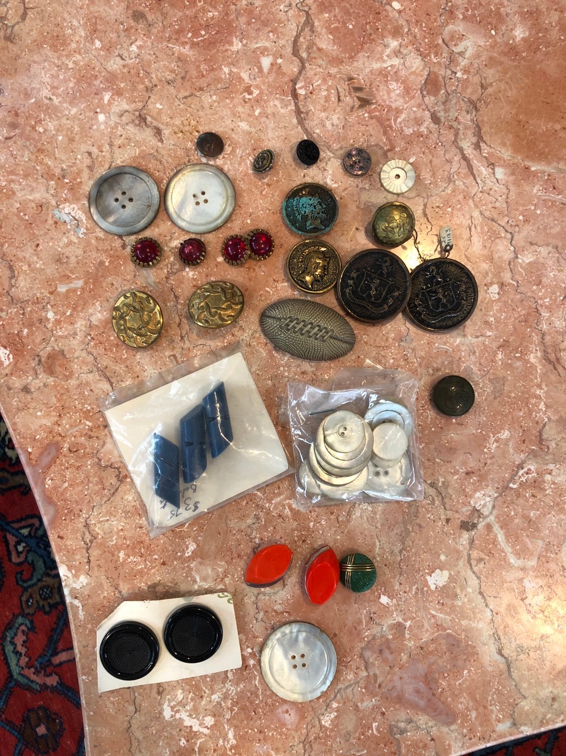 set of vintage buttons