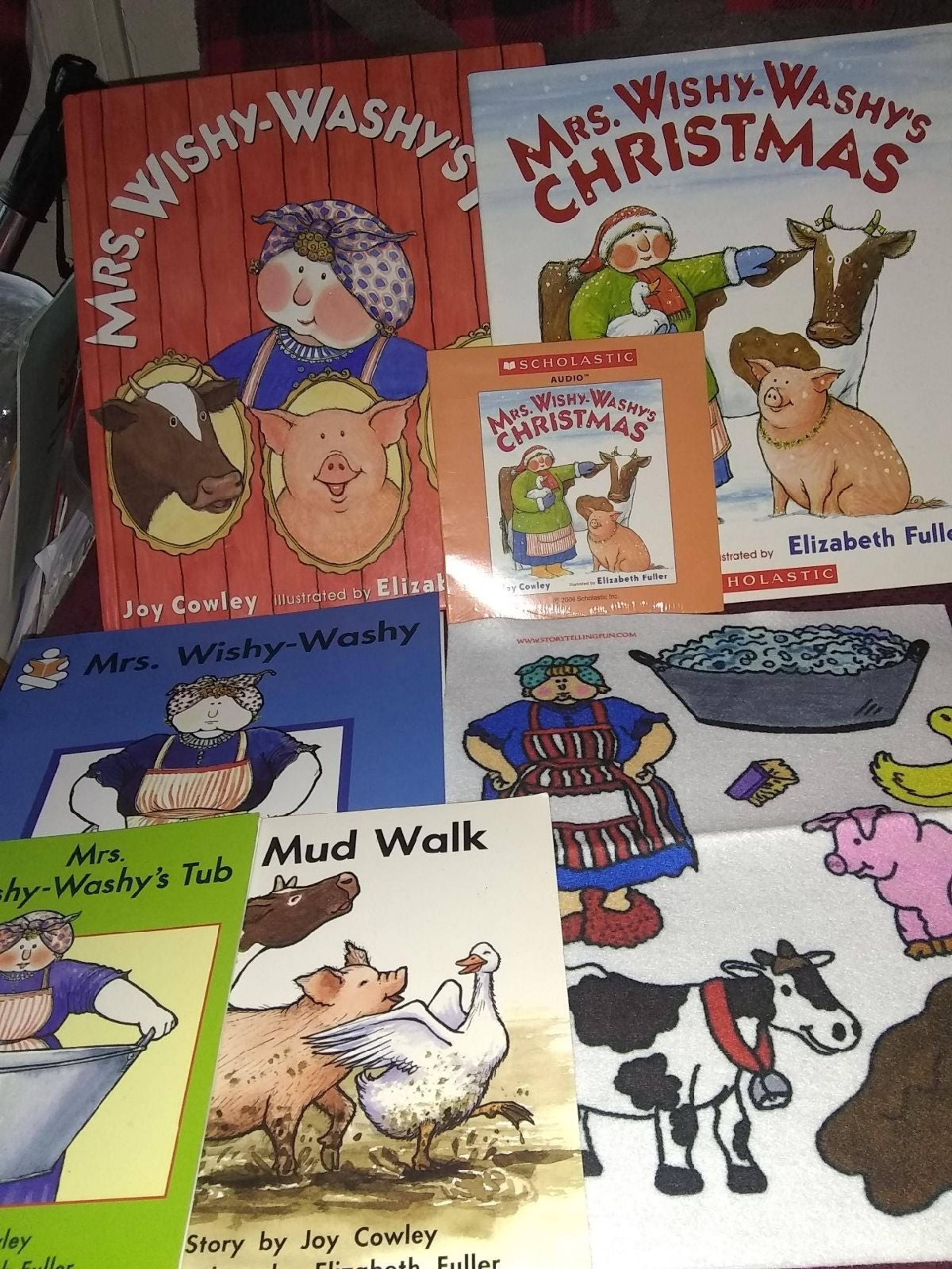 Mrs. Wishy-Washy books and felt set