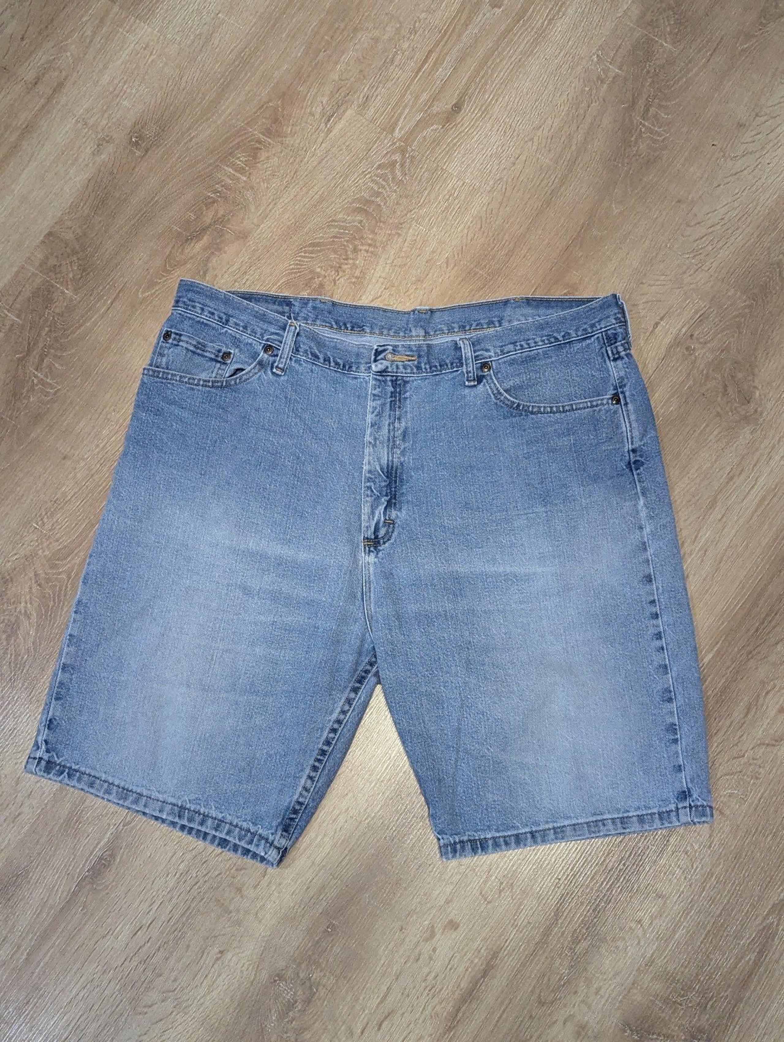 Wrangler Relaxed Fit Size Men's Size 40 Blue Denim Jean Shorts