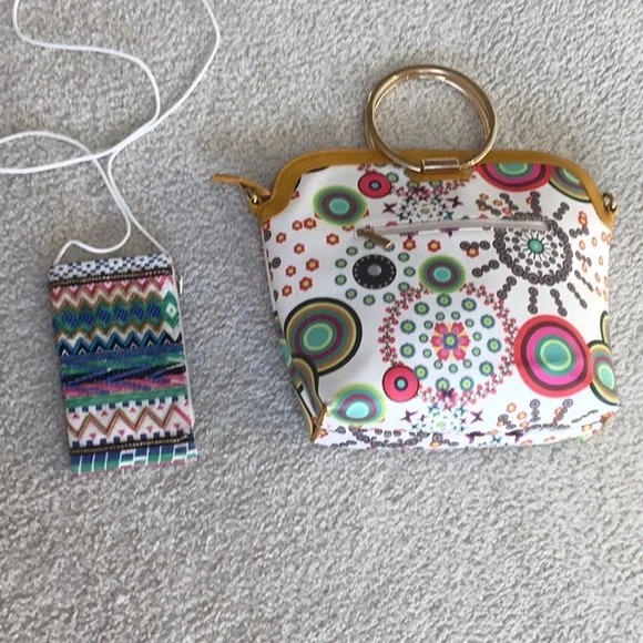 BOHO/ BOHO BAG & BEADED CELL MINI BAG SET/NEW