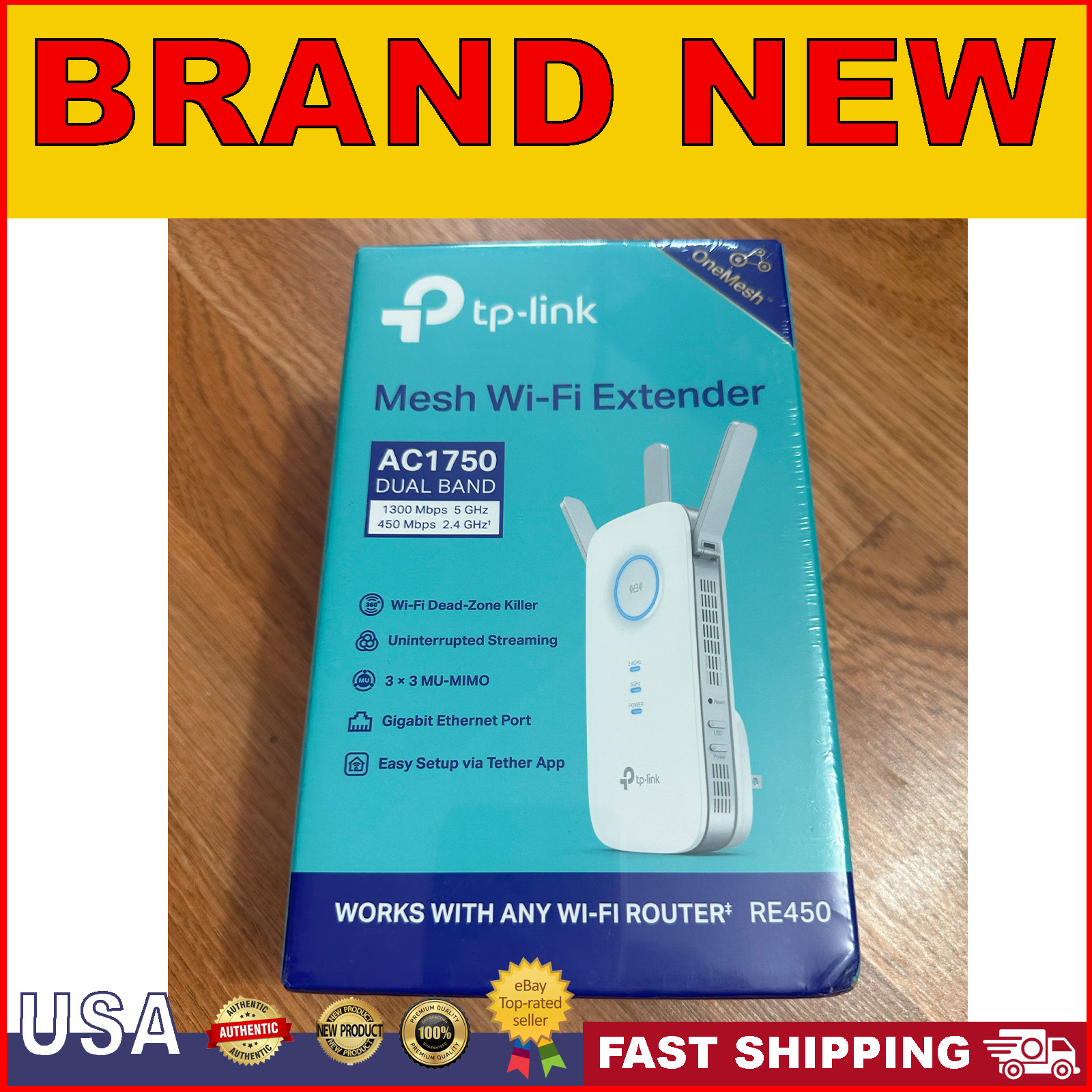 TP-LINK AC1750 Wi-Fi Dual Band Range Extender - BRAND NEW