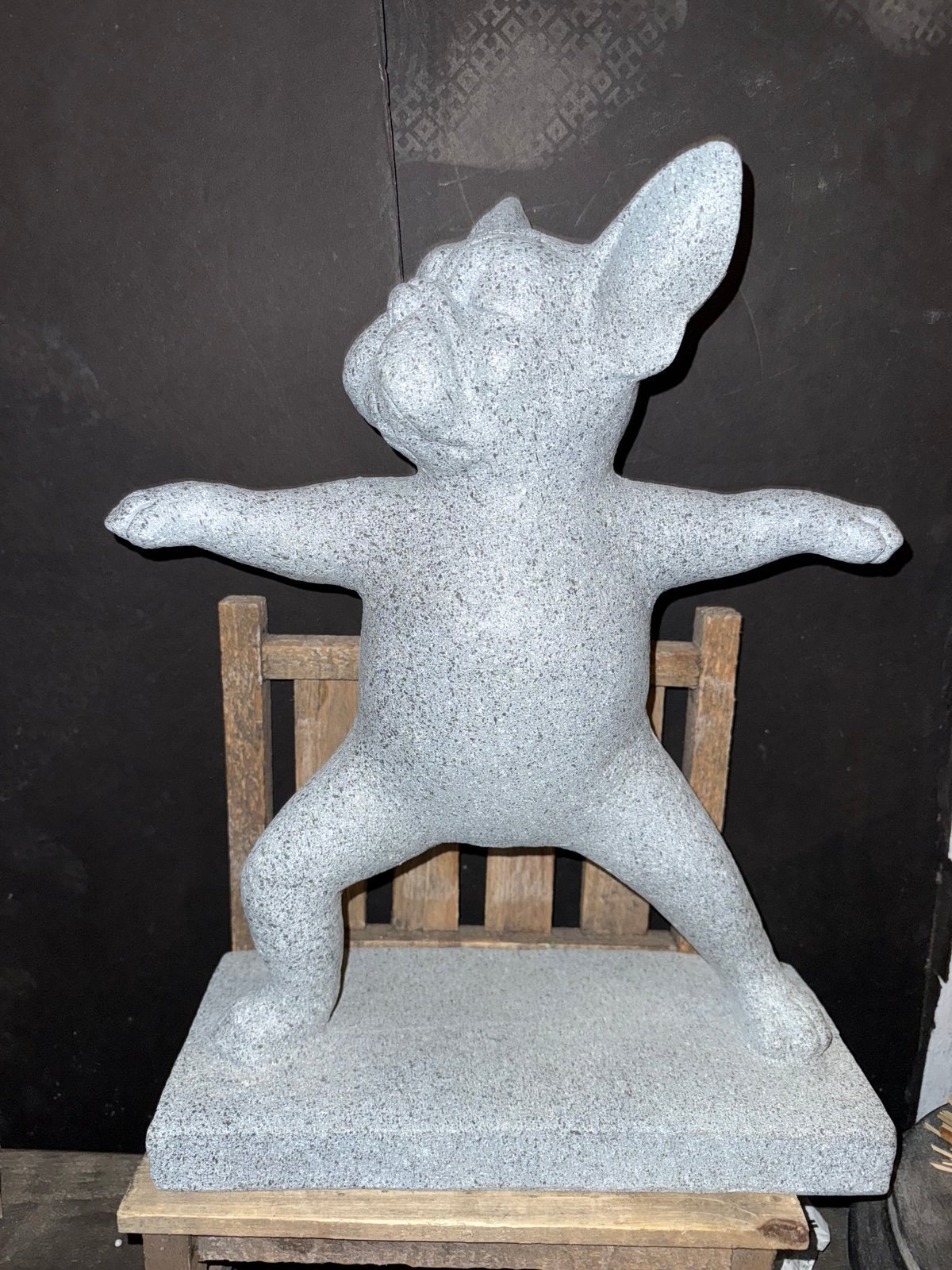 Yoga Dog French Bulldog Statue new