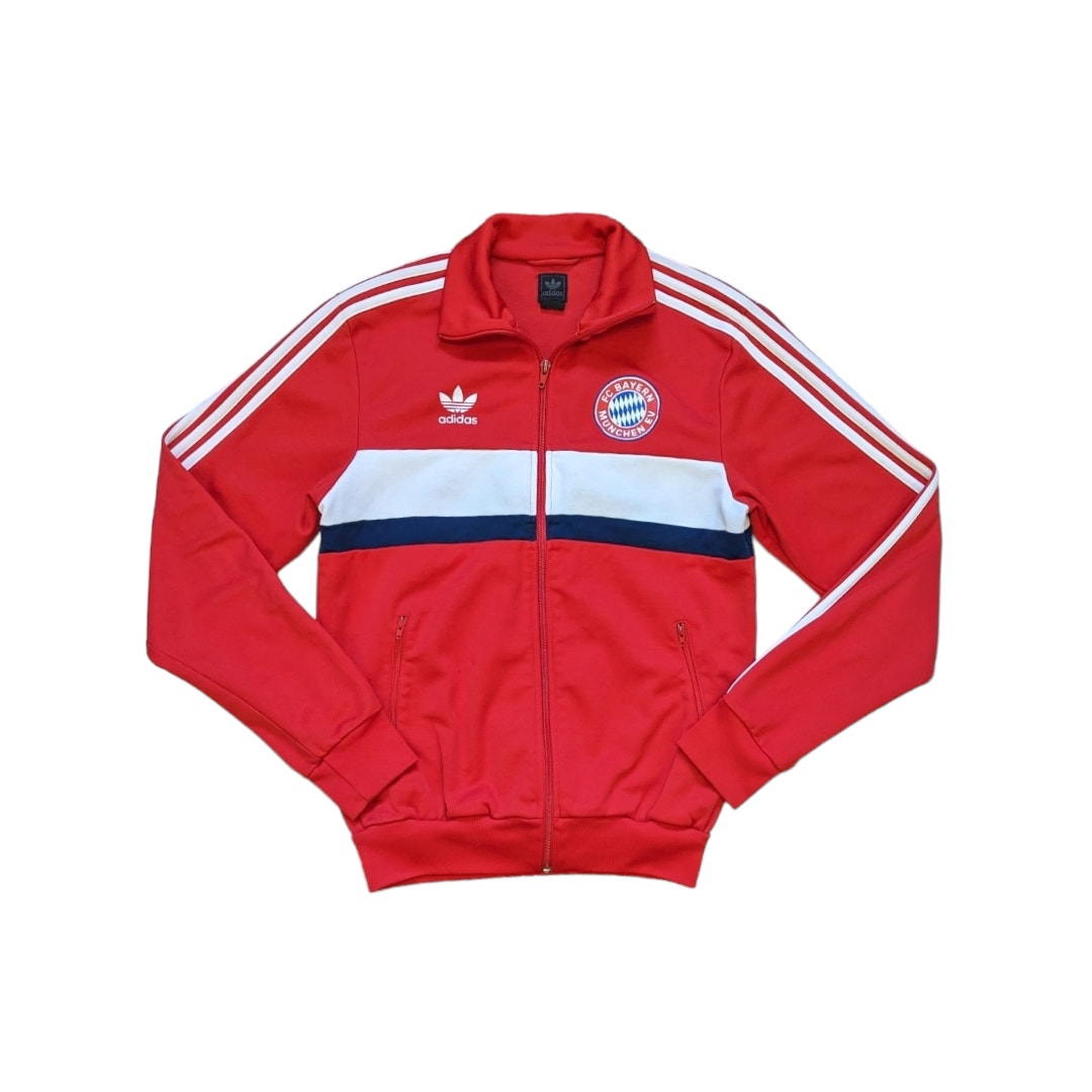 Y2K adidas Bayern Munich Track Jacket FC Bayern Munchen EV Red Soccer Football