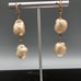 Freshwater baroque pearl earrings