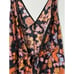 ModCloth floral retro boho festival v-neck jumpsuit S