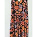 ModCloth floral retro boho festival v-neck jumpsuit S
