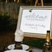 Wedding Champagne Gold Welcome Sign Mirr