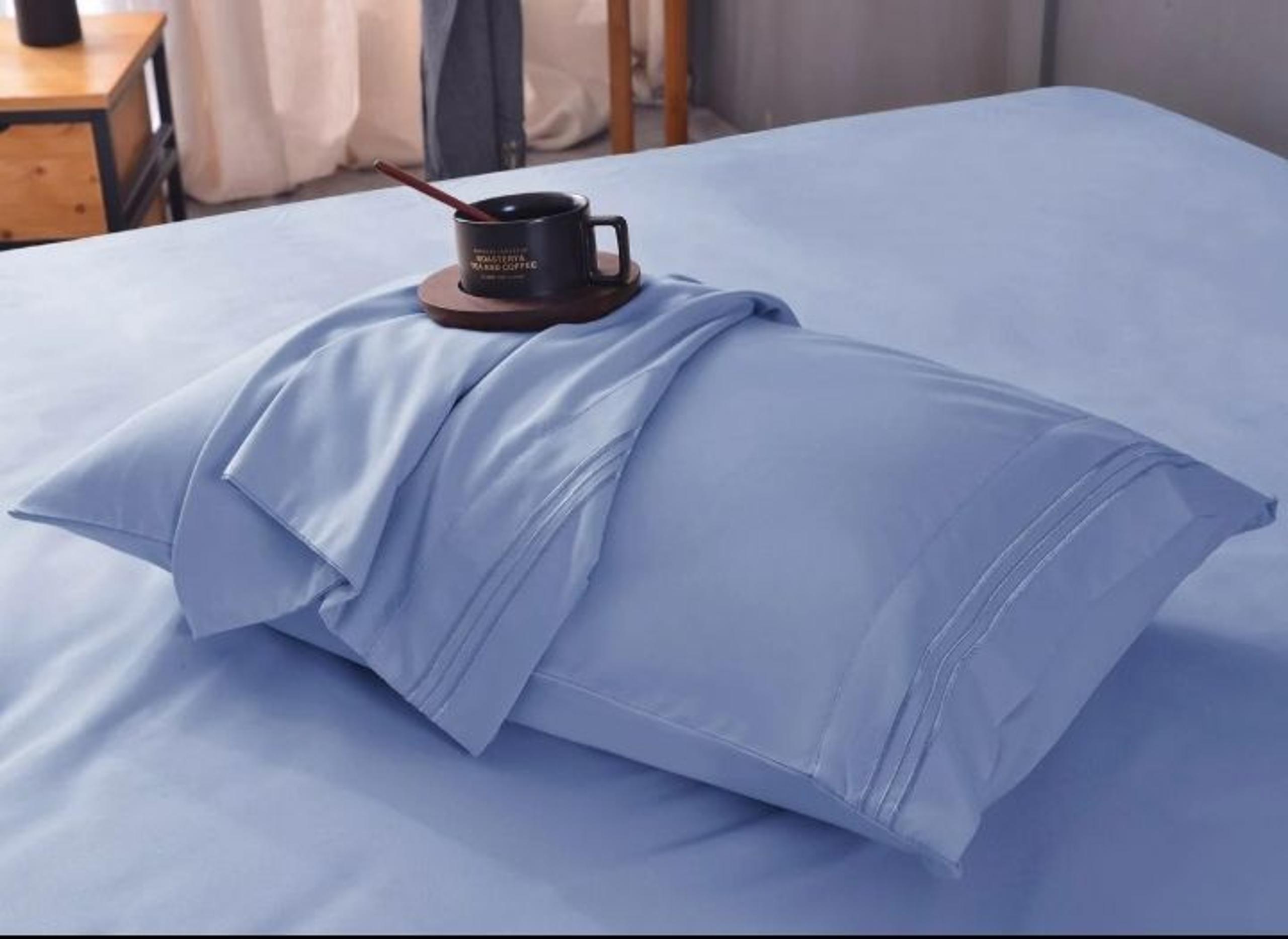 Bamboo Luxury Queen Sheet Set - Blue