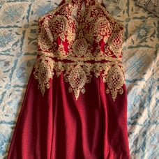 Burgundy Red Prom Dress