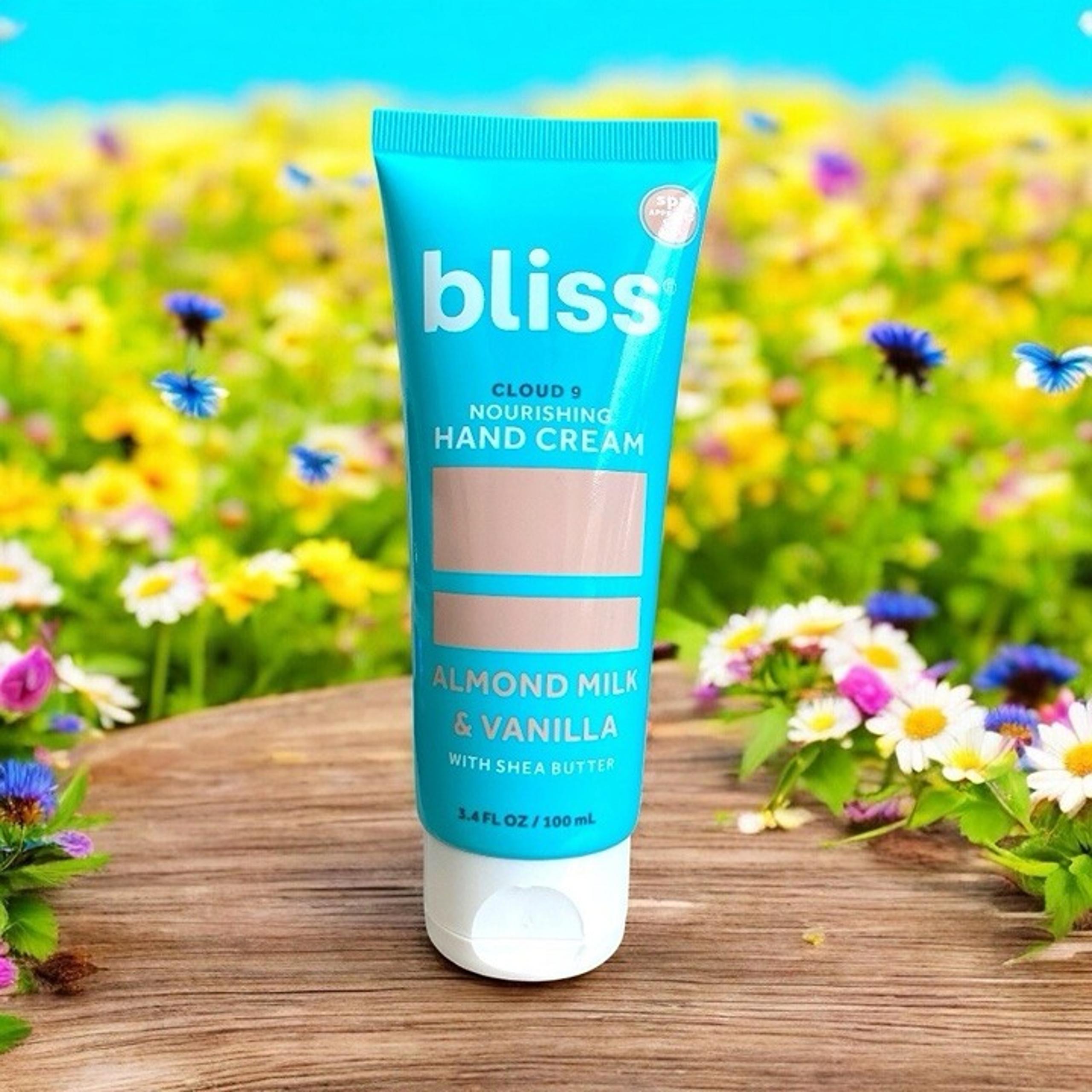 bliss Cloud 9 Nourishing Hand Cream Almond MILK AND VANILLA  W Shea 3.4 Fl Oz