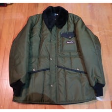 RefrigiWear Insulated Coat Jacket Style 342 Large Olive Green Vintage Winter