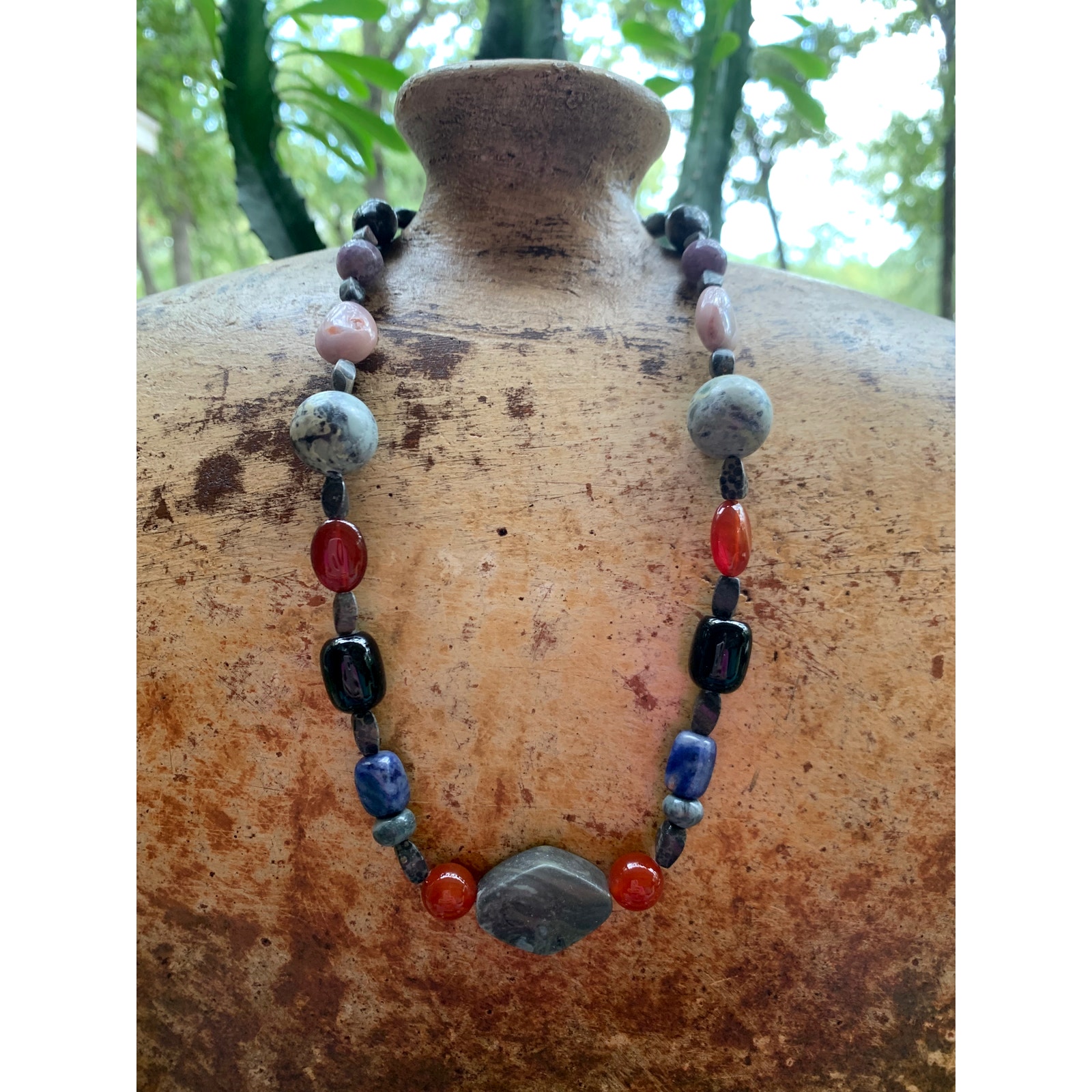 Jay King Multi Stone Necklace and Earring Set