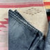 Vintage 90s Y2k Royal Blue Baggy Jeans Gray Denim Grunge Men's Measure 32x29