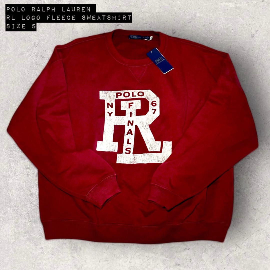 Polo Ralph Lauren RL Logo Fleece Crewneck Sweatshirt, Size S