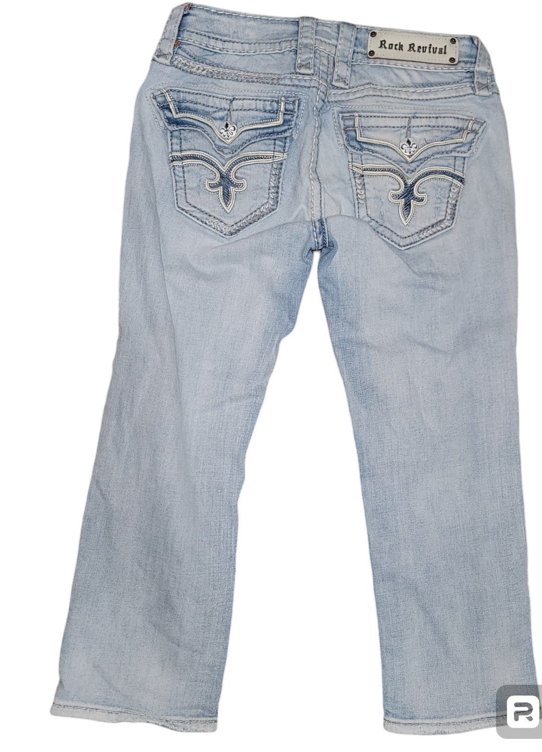 Rock Revival Womens Sz 26 Capri Jeans Anett Vacation Vibe Beach Coastal Cowgirl
