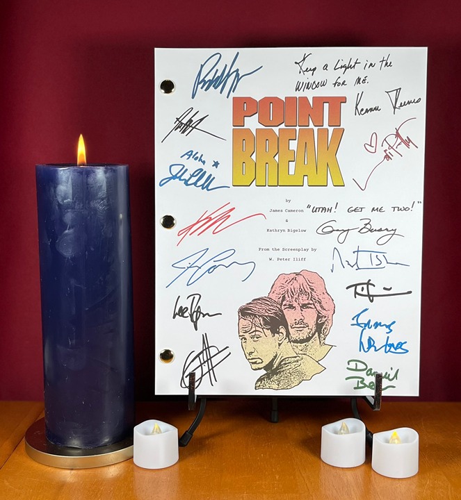 Point BreakScript Signed- Autograph Reprints- Patrick Swayze, Keanu Reeves