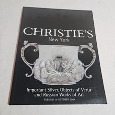 Christie's Important Silver Objects of Vertu Russian Works of Art Oct. 19, 2004