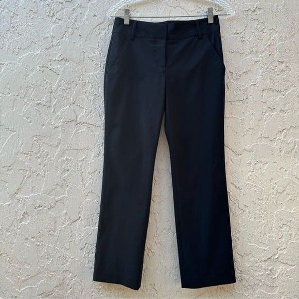 TORY BURCH Crop Pant Black Size 0 Stretch Office Business Casual Career