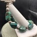 Vintage Sterling Shube’s Dakota West Turquoise Nugget native style Bracelet