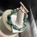 Vintage Sterling Shube’s Dakota West Turquoise Nugget native style Bracelet
