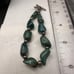 Vintage Sterling Shube’s Dakota West Turquoise Nugget native style Bracelet