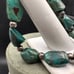 Vintage Sterling Shube’s Dakota West Turquoise Nugget native style Bracelet