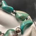 Vintage Sterling Shube’s Dakota West Turquoise Nugget native style Bracelet