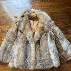 Raccoon fur jacket size xs-s