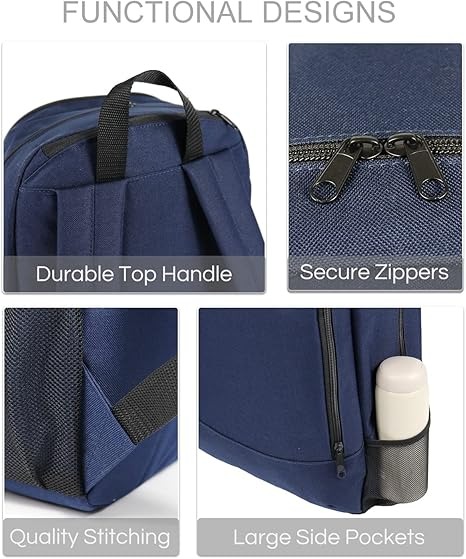 NEW! Lightweight Dark Blue Backpack for Daily Use, Camping