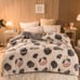 Milk Velvet Quilt Core, Cartoon Warm Comforter, Milk Velvet In One Side,-MBl