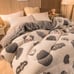 Milk Velvet Quilt Core, Cartoon Warm Comforter, Milk Velvet In One Side,-MBl
