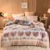 Milk Velvet Quilt Core, Cartoon Warm Comforter, Milk Velvet In One Side,-MBl