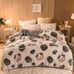 Milk Velvet Quilt Core, Cartoon Warm Comforter, Milk Velvet In One Side,-MBl