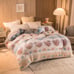 Milk Velvet Quilt Core, Cartoon Warm Comforter, Milk Velvet In One Side,-MBl
