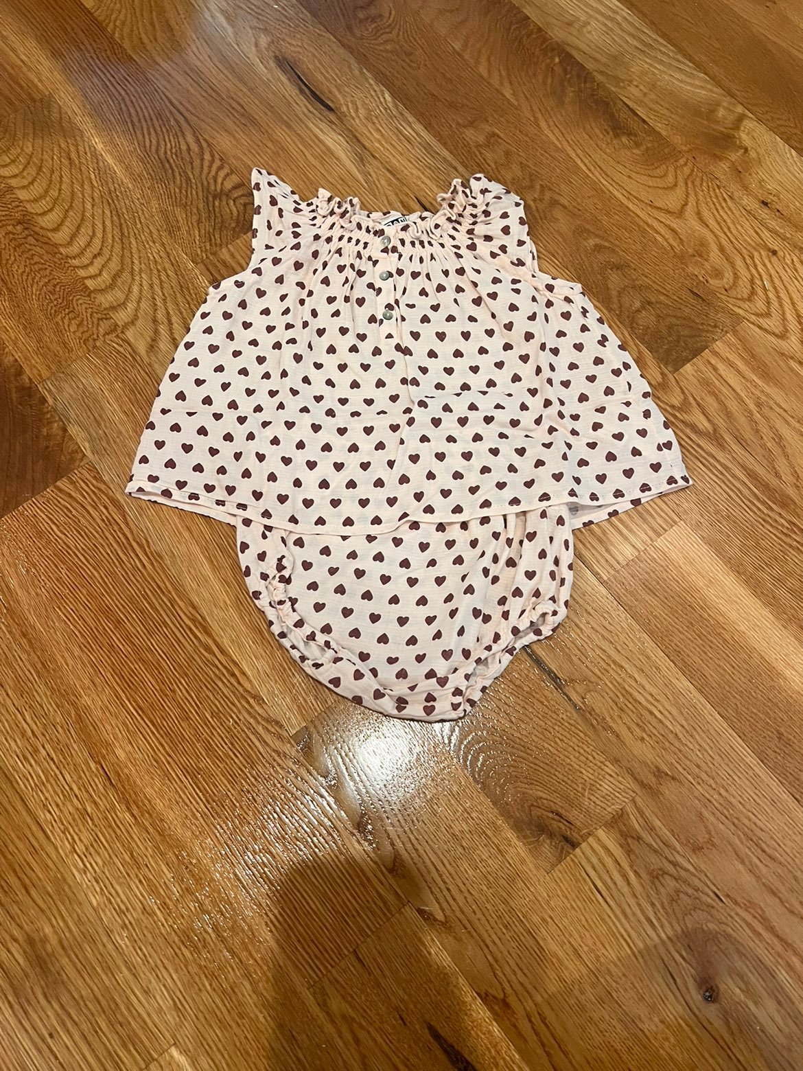 Little girls short two piece set