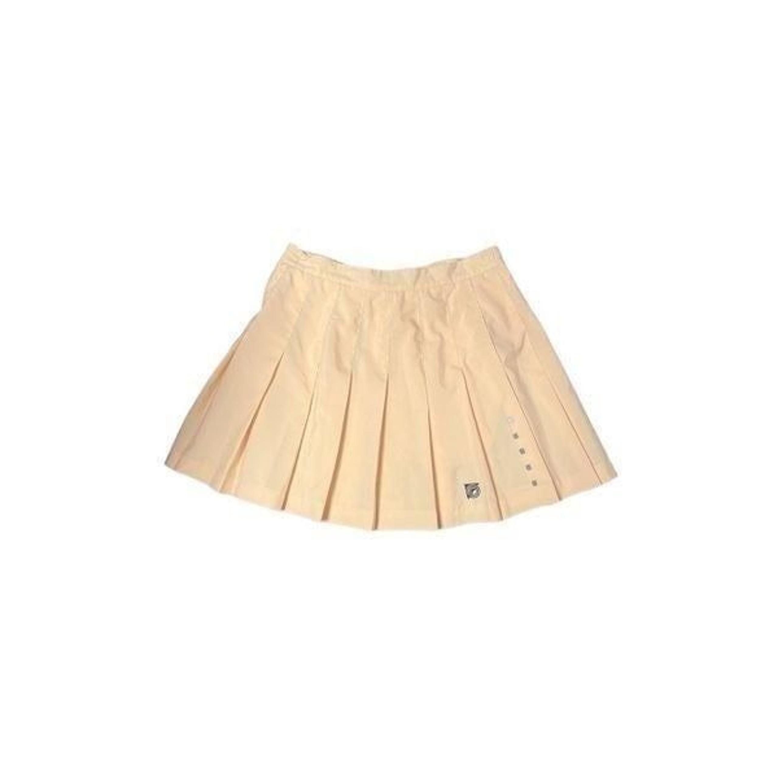 Jamie Sadock Pale Yellow Pleaded Mini Skirt Women Size 10