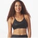 Glyder Angelic Sports Bra in Black Pebble Gloss New Luxe Activewear
