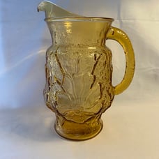 Vintage Anchor Hocking Amber Water Pitcher