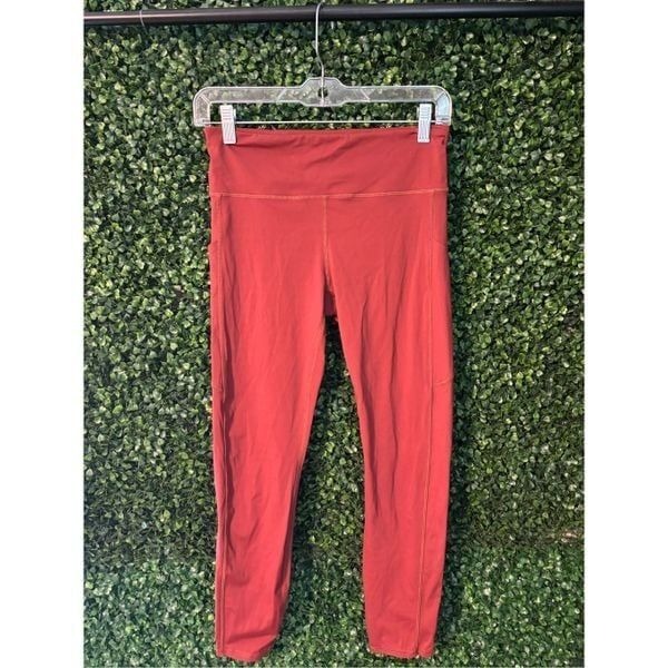 Vuori Rust Red Stride Leggings Sz Small