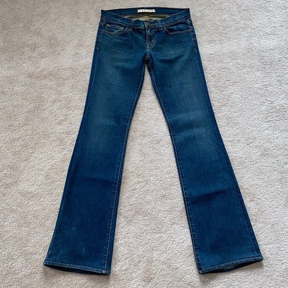 J Brand Blue Bootcut Jeans Dark Vintage Women's Size 26