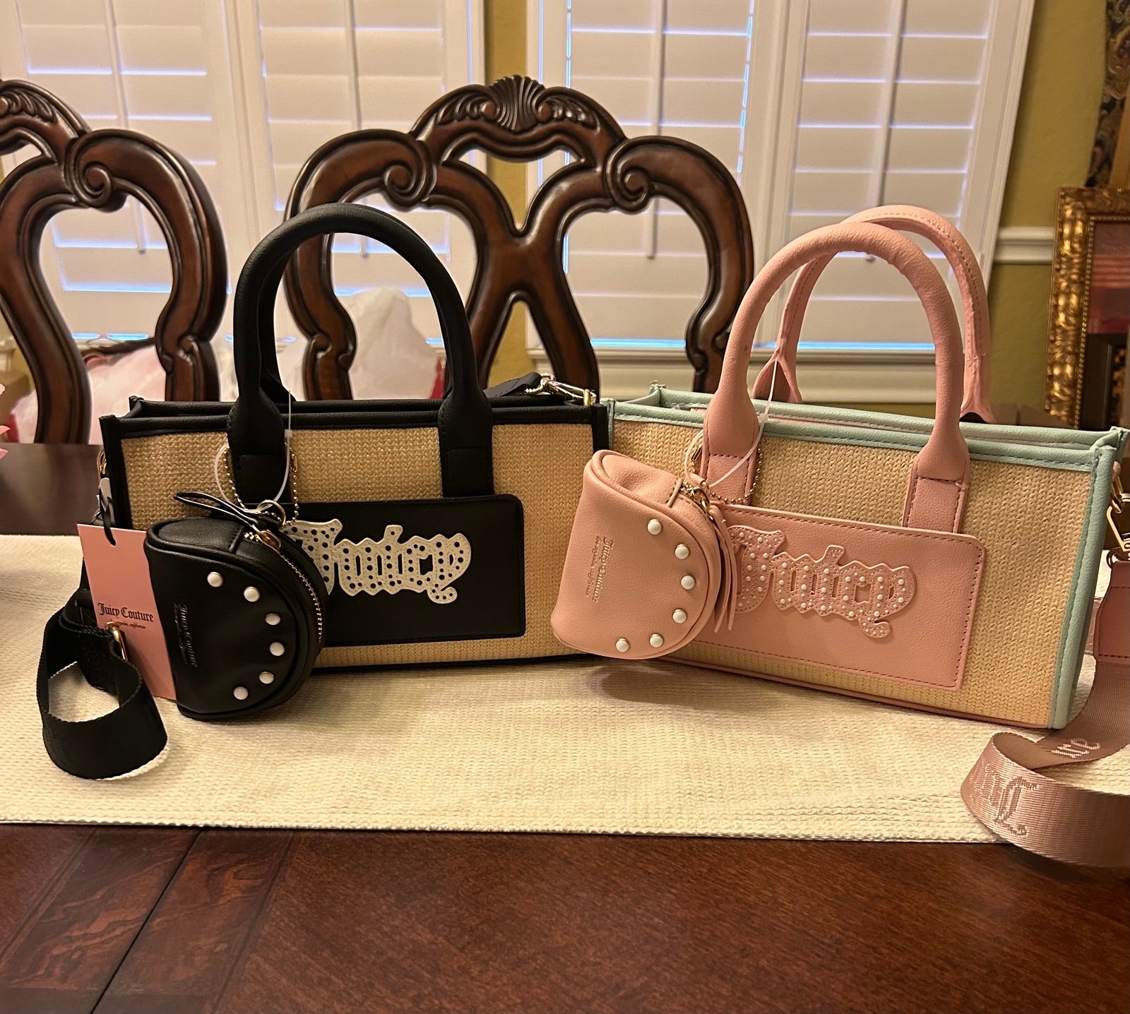 Juicy Couture Mini Tote Satchel Bag - Soft Serve BUNDLE MSG 2 separate