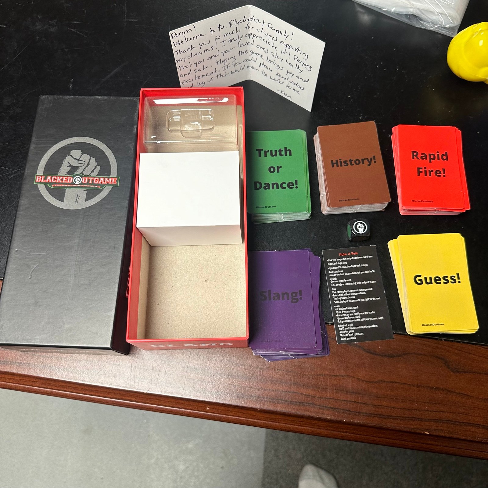 Blackedout Game For The Culture Black History Card Game Hard To Find RARE
