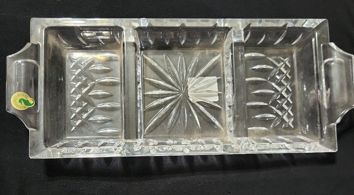 waterford lismore 3 Part Party Tray