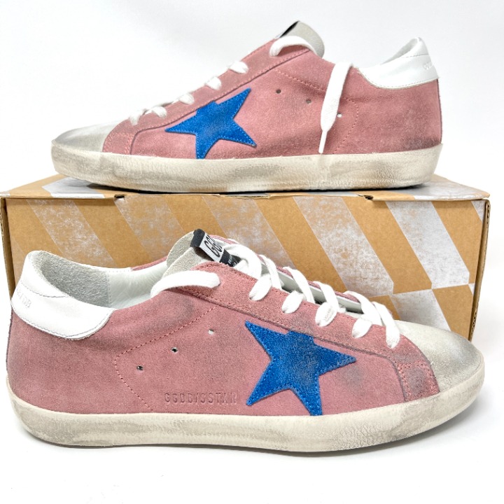 Golden Goose Superstar Sneakers Pink Suede Size 39 US 9